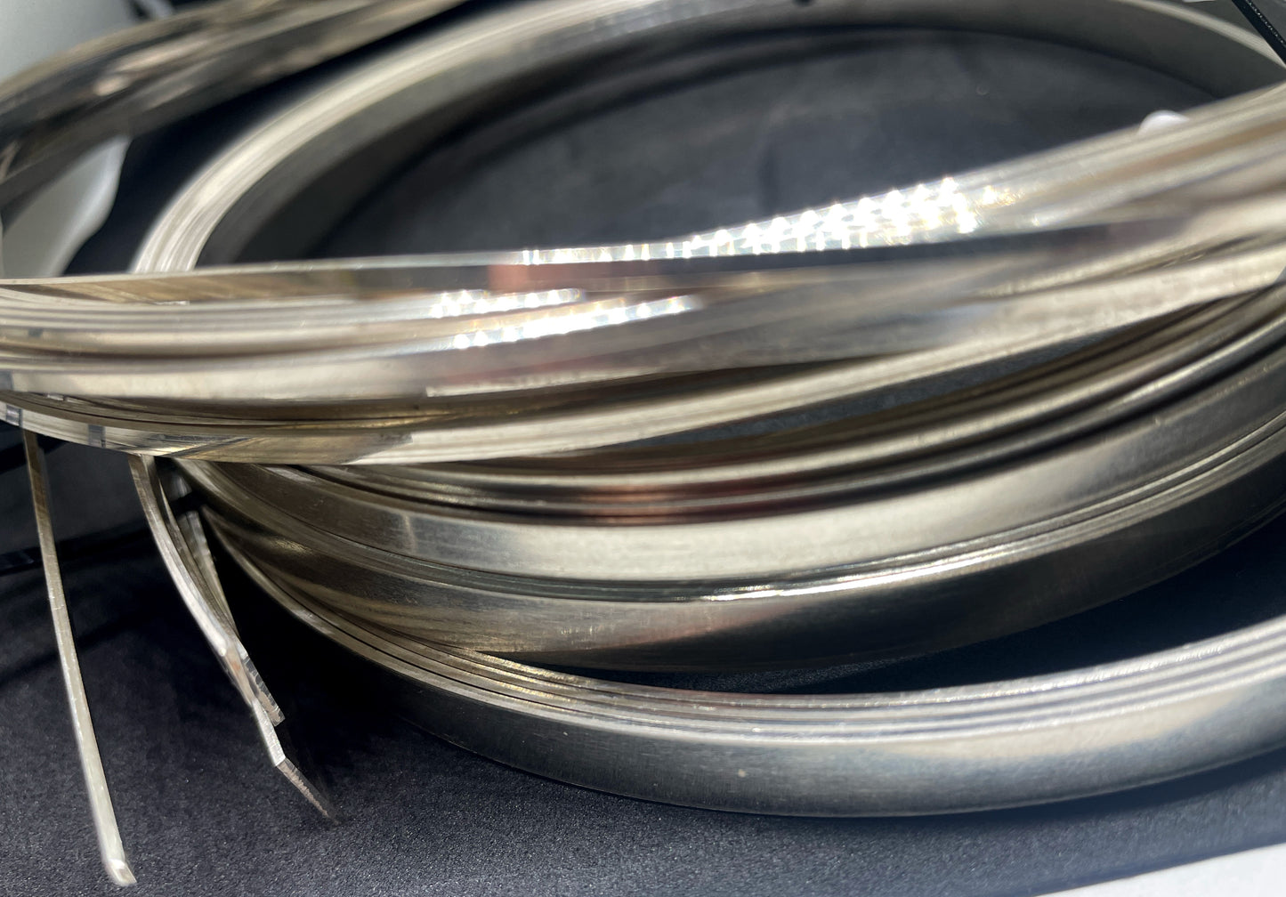 925 Sterling Silver Rectangular Flat Wire Thickness 1mm